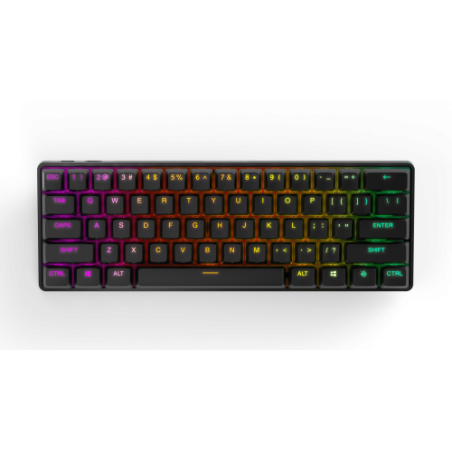 Steelseries Apex Pro Mini Wireless teclado USB + RF Wireless + Bluetooth QWERTY Ingles de EE. UU. Negro