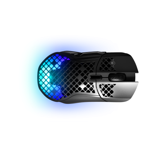 Steelseries Aerox 5 Wireless raton mano derecha RF Wireless + Bluetooth + USB Type-A Optico 18000 DPI