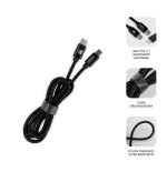 10966-SUBBLIM CARGADOR ULTRA RAPIDO 2xUSB DE PARED PD25W+QC3.0+Cable C to C y lightning Negro