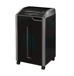 11001-Fellowes 425Ci triturador de papel Corte cruzado 30 cm Negro, Plata