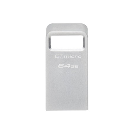 11017-Kingston Technology DataTraveler Micro unidad flash USB 64 GB USB tipo A 3.2 Gen 1 (3.1 Gen 1) Plata