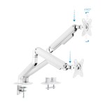 11037-TooQ DB4132TNR-W soporte para monitor 81,3 cm (32") Abrazadera/Atornillado Blanco