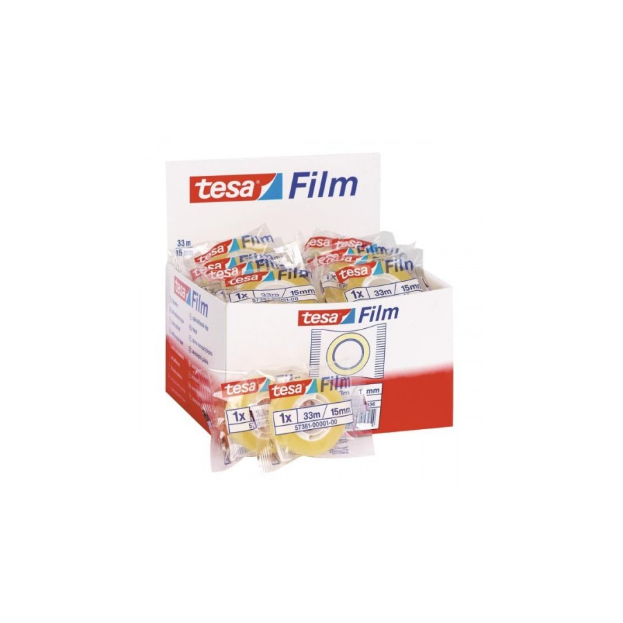 1105-CINTA ADHESIVA STANDARD 15MM.X33M.EN BOLSITA TRANSPARENTE TESA 57381-00001-01