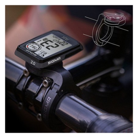 11073-ROX 2.0 BLACK TOP MOUNT SET