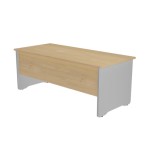 11123-MESA DE OFICINA SERIE WORK 180X80 ALUMINIO/ROBLE ROCADA 2003AB08V24