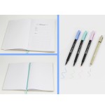 11140-SET  LIBRETA BULLET KRAFT + ROTULADORES PINCEL Y BOLIGRAFO BISMARK INGRAF 330620