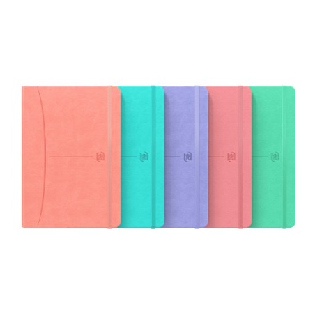 11168-CUADERNO SIGNATURE A5 TAPA EXTRADURA 80H RAYADO HORIZONTAL COLORES SURTIDOS PASTEL OXFORD 400154941