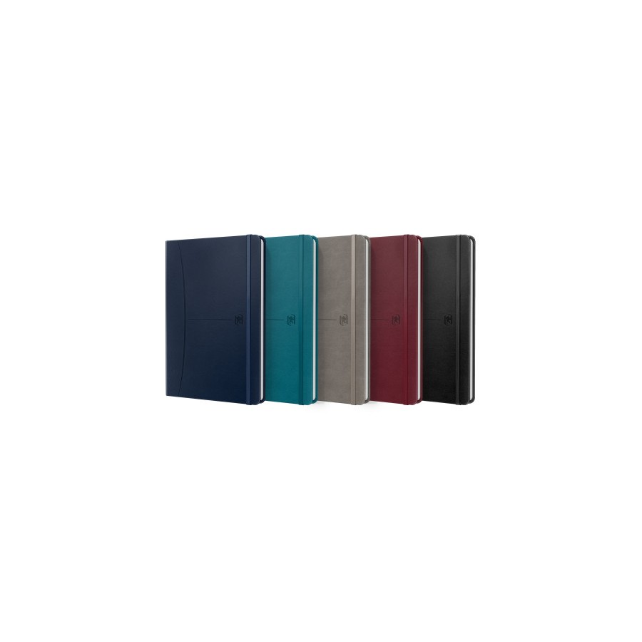 11174-CUADERNO SIGNATURE A5 TAPA EXTRADURA 80H RAYADO HORIZONTAL COLORES SURTIDOS CLASICOS OXFORD 400163610