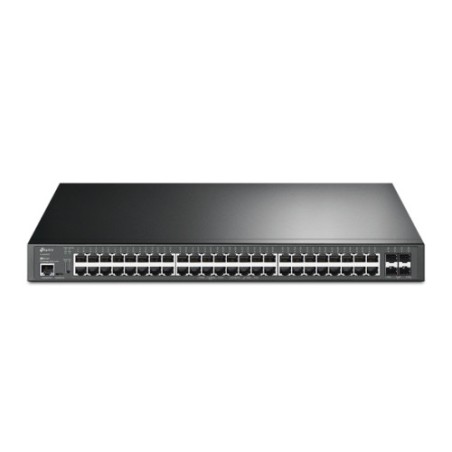 TP-Link TL-SG3452XP JetStream PoE Switch Gestionado L2+ Gigabit Ethernet (10/100/1000) Energia sobre Ethernet (PoE) 1U Negro