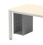 11219-SOPORTE CPU PARA  MESAS WORK/EXECUTIVE/TOTAL/BLANCA GRIS ALUMINIO 2943