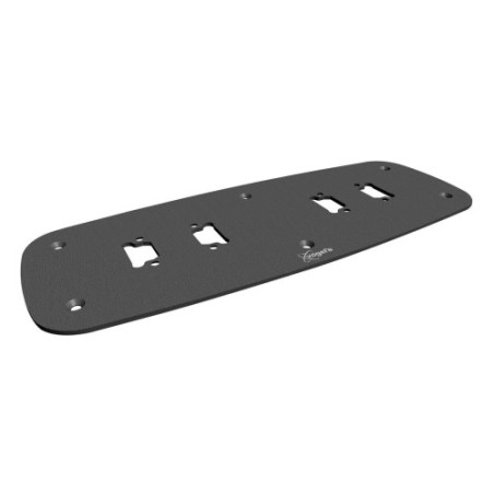 11240-VOGELS PFF 7070 FLOOR MOUNT PLATE DOUBLE BLACK (PFF7070)