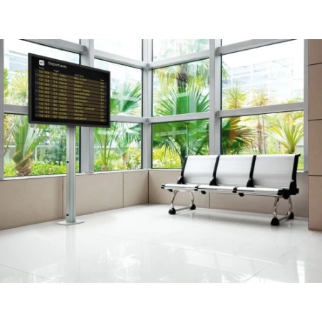 11241-VOGELS PFF 7070 FLOOR MOUNT PLATE DOUBLE BLACK (PFF7070)