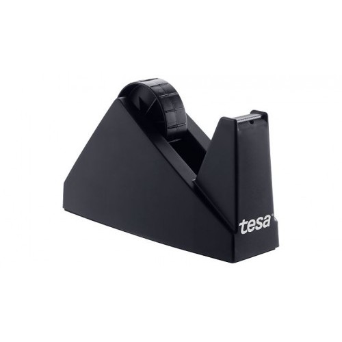 1126-DISPENSADOR SOBREMESA "PORTARROLLOS" EASY CUT ECONOMY PARA ROOLLOS DE 66M. NEGRO TESA 57431-00000-02