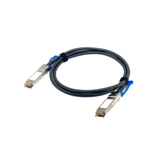 11261-QNAP CAB-DAC15M-Q28 cable de fibra optica 1,5 m QSFP28 Negro