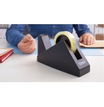 1127-DISPENSADOR SOBREMESA "PORTARROLLOS" EASY CUT ECONOMY PARA ROOLLOS DE 66M. NEGRO TESA 57431-00000-02