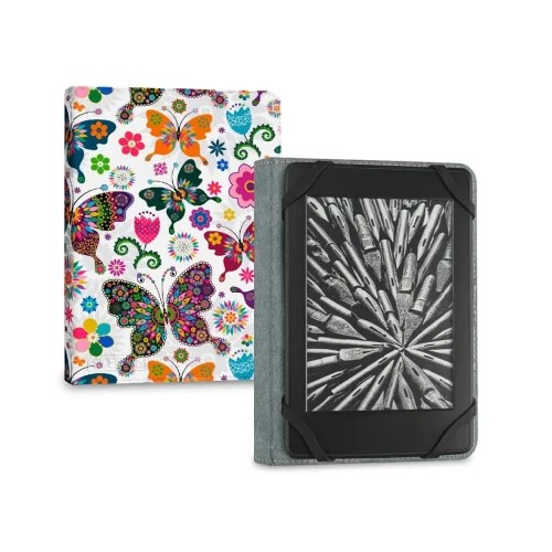 11286-SUBBLIM Funda Libro Electronico Clever Ebook Case 6" Mariposas