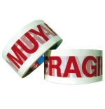 1129-CINTA DE EMBALAJE IMPRESA "MUY FRAGIL" 50MM.X66M. BLANCO / ROJO TESA 60089-00001-00