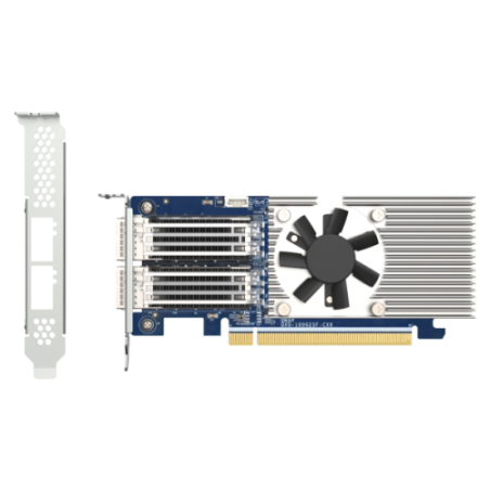 QNAP QXG-100G2SF-CX6 adaptador y tarjeta de red Interno Fibra 100000 Mbit/s
