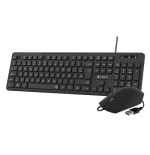 SUBBLIM Teclado Ergonomico y raton Combo Business Slim Silencioso con cable USB