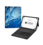 11347-SUBBLIM Funda con Teclado Keytab Pro BT Trendy Marmol Azul
