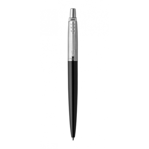 1140-BOLIGRAFO RETRACTIL JOTTER BOND STREET NEGRO CON RIBETE CROMADO PUNTO MEDIO TINTA AZUL PARKER 1953184