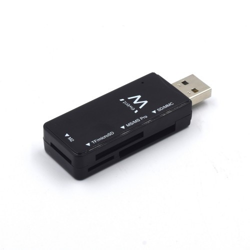 11452-Ewent EW1049 lector de tarjeta USB 2.0 Negro