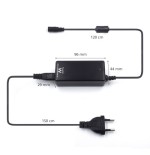 Ewent EW3962 adaptador e inversor de corriente Interior 45 W Negro