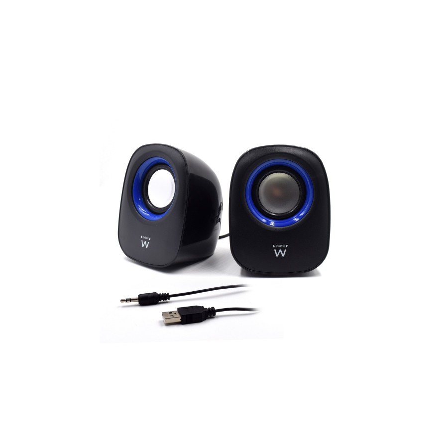 11459-Ewent EW3501 altavoz De 2 vias Negro Alambrico 5 W