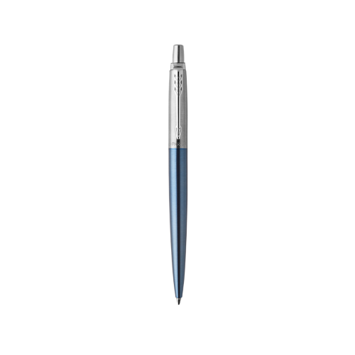 1146-BOLIGRAFO RETRACTIL JOTTER WATERLOO AZUL CON RIBETE CROMADO PUNTO MEDIO TINTA AZUL PARKER 1953191