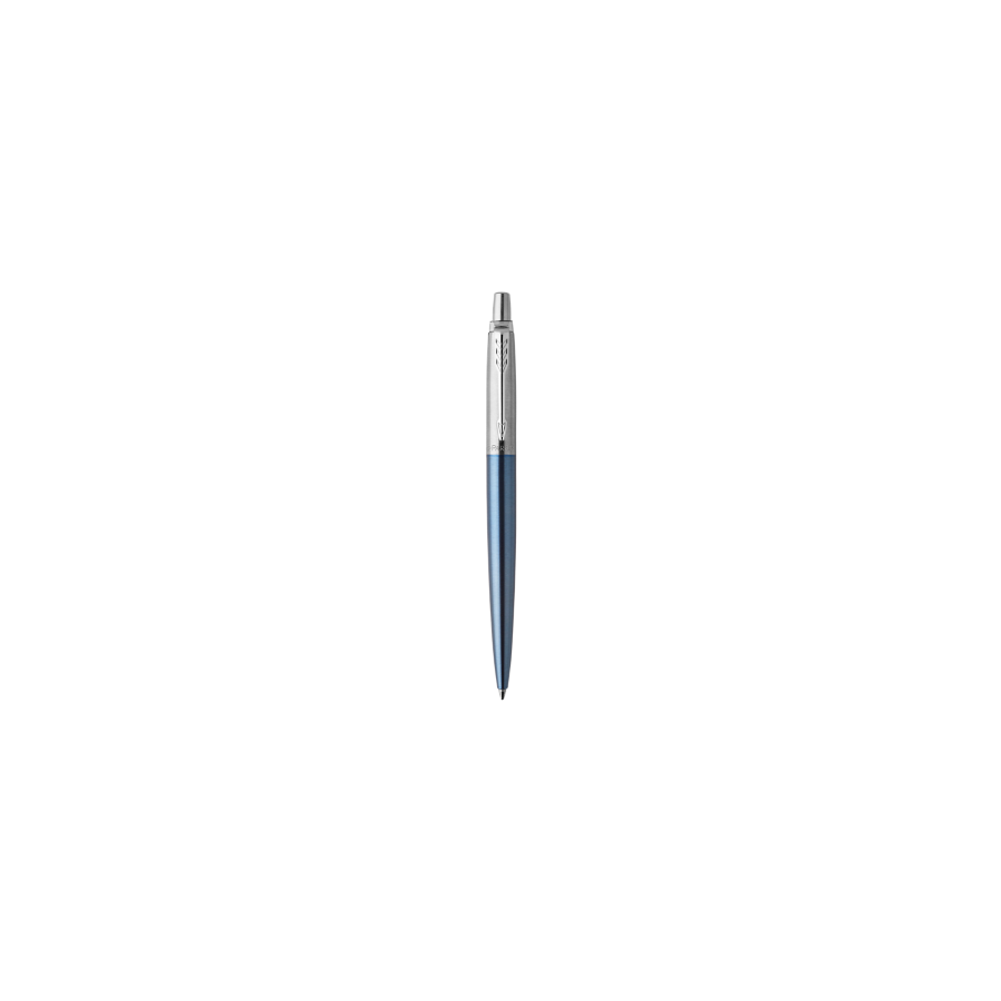 1146-BOLIGRAFO RETRACTIL JOTTER WATERLOO AZUL CON RIBETE CROMADO PUNTO MEDIO TINTA AZUL PARKER 1953191