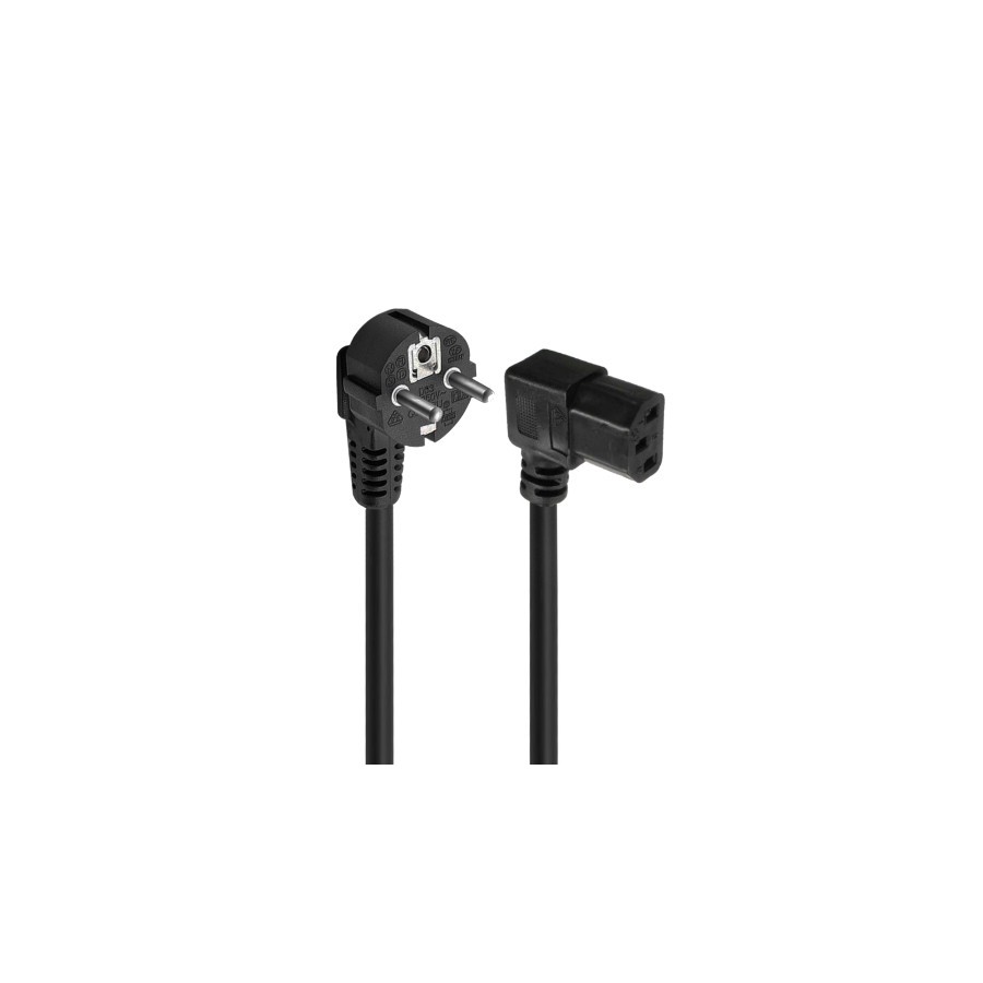 11467-Ewent EC1910 cable de transmision Negro 1,8 m C13 acoplador Enchufe tipo F