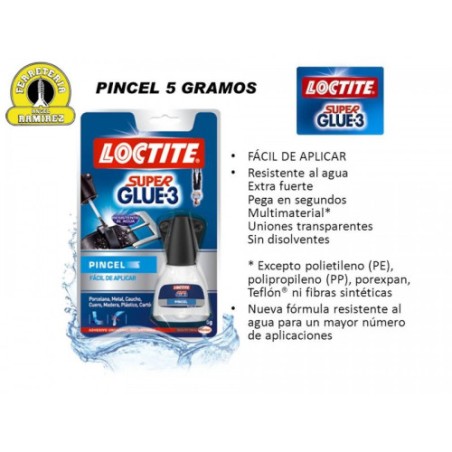 11474-ADHESIVO INSTANTANEO SUPERGLUE3 BRUSH 5GR LOCTITE 2640969