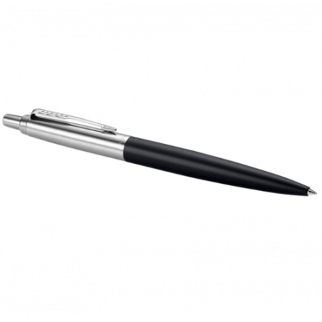 1149-BOLIGRAFO JOTTER XL RICHMOND NEGRO MATE RIBETE DE COLOR CROMO PLUMIN MEDIO TINTA AZUL PARKER 2068358
