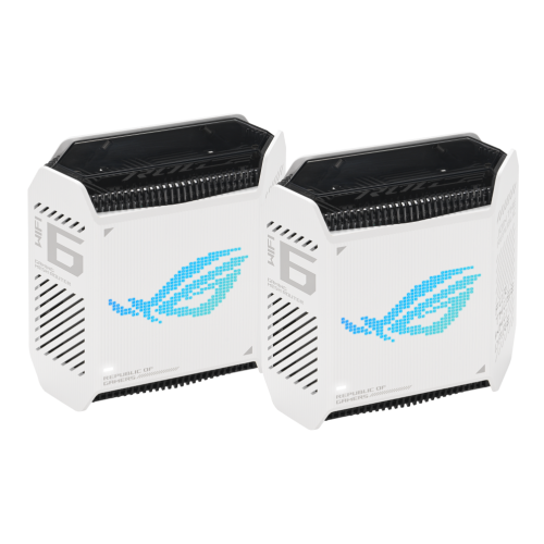 ASUS ROG Rapture GT6 (W-2-PK) Tribanda (2,4 GHz/5 GHz/5 GHz) Wi-Fi 6 (802.11ax) Blanco 4 Interno