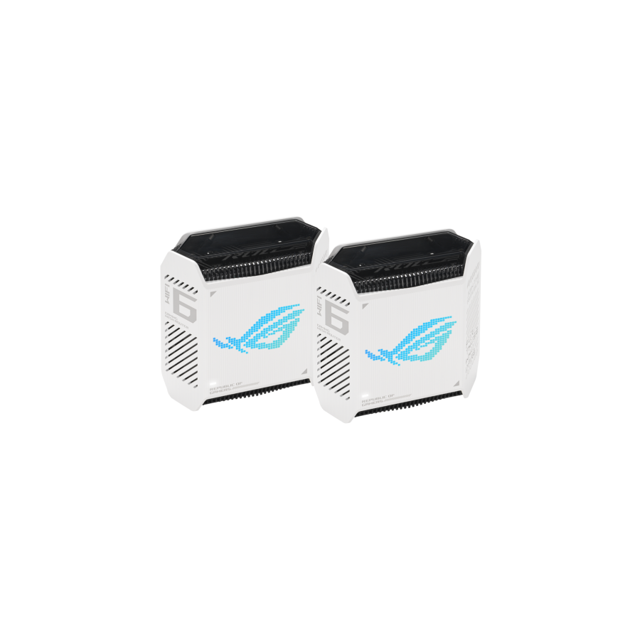 ASUS ROG Rapture GT6 (W-2-PK) Tribanda (2,4 GHz/5 GHz/5 GHz) Wi-Fi 6 (802.11ax) Blanco 4 Interno