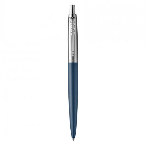 1150-BOLIGRAFO JOTTER XL PRIMROSE AZUL MATE RIBETE DE COLOR CROMO PLUMIN MEDIO TINTA AZUL PARKER 2068359