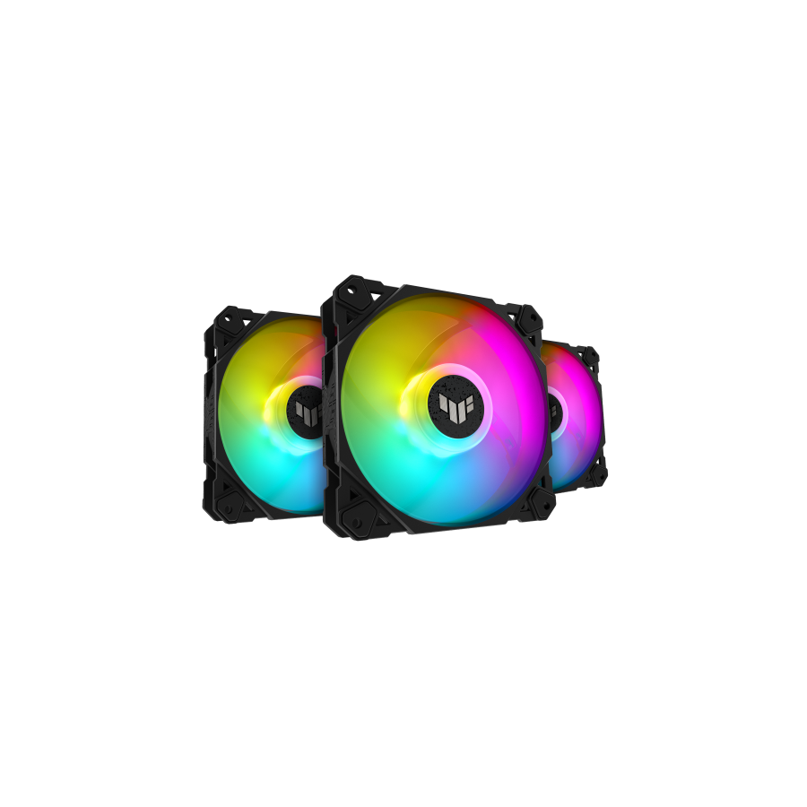 ASUS TUF Gaming TF120 ARGB Fan - Triple Fan Kit with ARGB Controller Carcasa del ordenador Refrigerador de aire 12 cm Negro