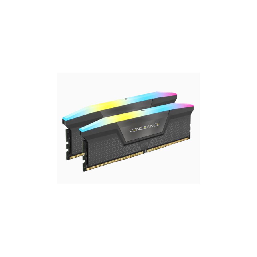 11542-MEMORIA CORSAIR DDR5 64GB 2X32GB PC5200 VENGEANCE RGB CMH64GX5M2B5200Z40K