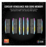 11544-MEMORIA CORSAIR DDR5 64GB 2X32GB PC5200 VENGEANCE RGB CMH64GX5M2B5200Z40K