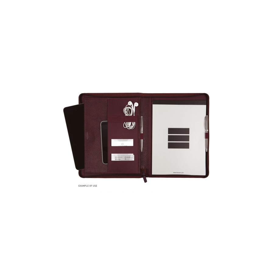 CARPETA CONGRESO PORTADOCUMENTOS CREMALLERA FOCUS A4 BURDEOS FINOCAM 5098074