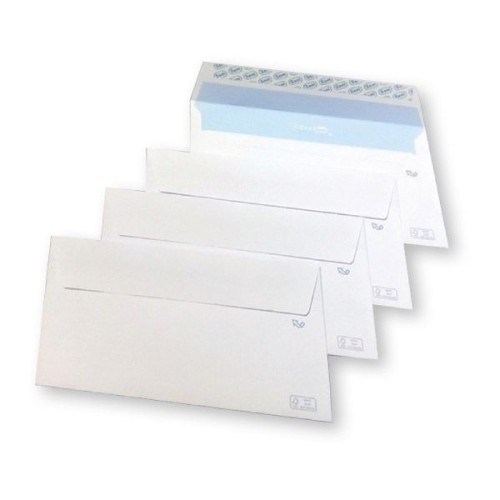 11582-CAJA 500 SOBRES ECOSAM+ 110X220MM PAPEL FSC 105GR TIRA SILICONA APERTURA FACIL SAM 249120