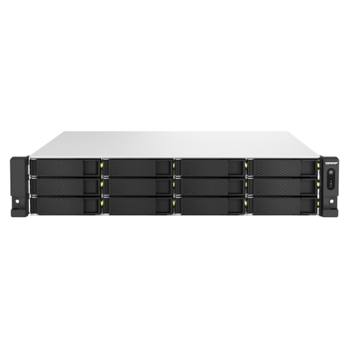 11633-QNAP TS-h1887XU-RP NAS Bastidor (2U) Ethernet Negro, Blanco E-2334