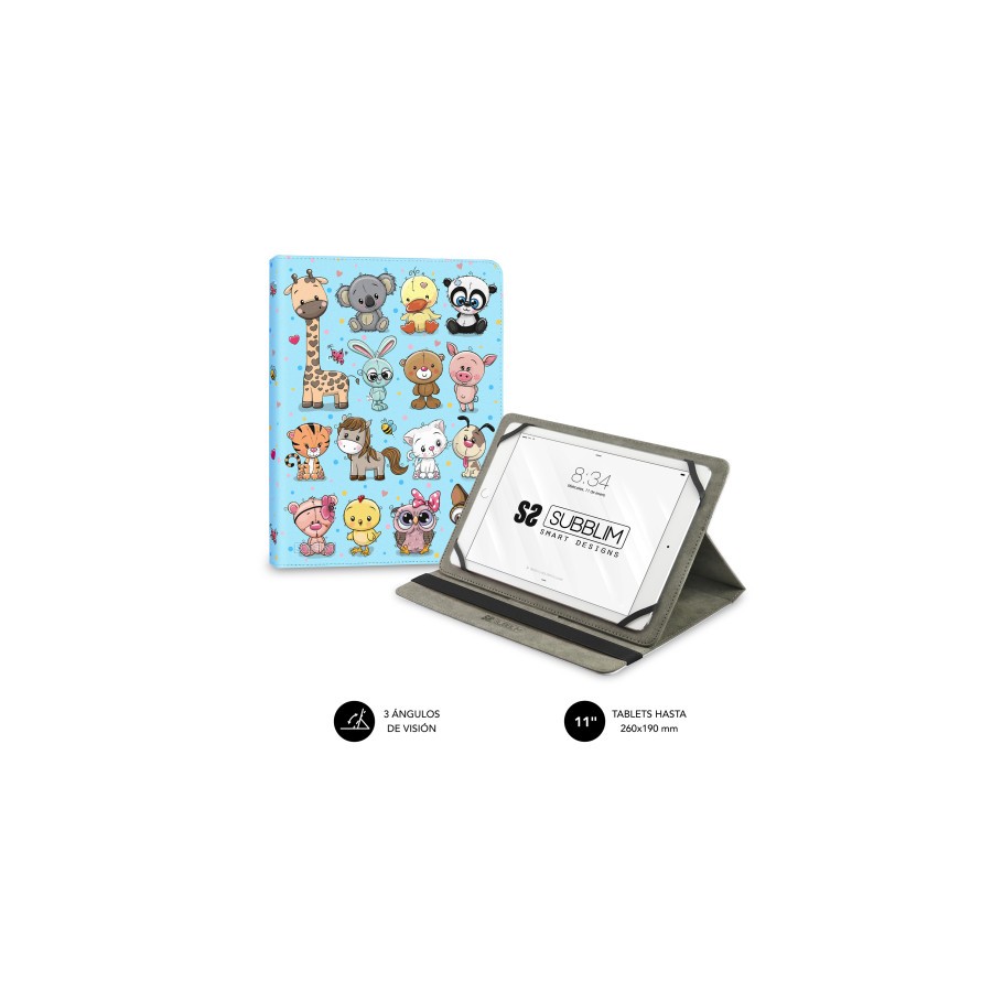 FUNDA TABLET UNIVERSAL TRENDY CASE ANIMALS 11"