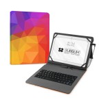 11661-FUNDA CON TECLADO MICRO USB - TYPE C KEYTAB USB 11" TRIANGULOS