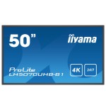 iiyama LH5070UHB-B1 pantalla de senalizacion Pantalla plana para senalizacion digital 125,7 cm (49.5") VA 700 cd / m2 4K Ultra H