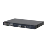 11704-(DH-LR2218-16ET-240-V2) DAHUA SWITCH L2 EPOE GESTIONABLE 16 PUERTOS 10/100 (8 EPOE/EOC + 8 POE) + 2 UPLINK COMBO G