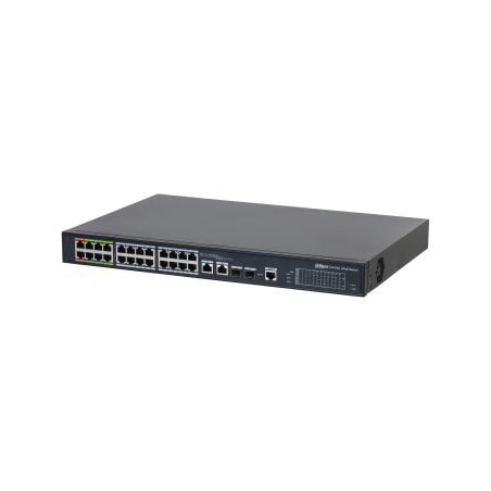 11708-(DH-LR2226-24ET-360-V2) DAHUA SWITCH L2 EPOE GESTIONABLE 24 PUERTOS 10/100 (8 EPOE/EOC + 16 POE) + 2 UPLINK COMBO