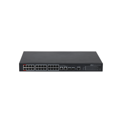 11709-(DH-PFS4226-24ET-360-V3) DAHUA SWITCH L2 HI-POE 2.0 GESTIONABLE 24 PUERTOS 10/100 + 2 UPLINK COMBO GIGABIT/SFP