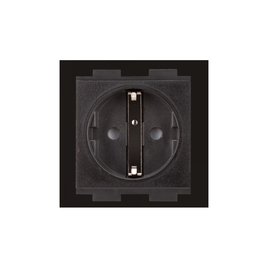 11750-CRESTRON AC POWER OUTLET MODULE FOR FT2 SERIES, SINGLE, EUROPEAN "SCHUKO," TYPE F (FT2A-PWR-EU-1-BASIC) 6508436