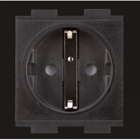 11750-CRESTRON AC POWER OUTLET MODULE FOR FT2 SERIES, SINGLE, EUROPEAN "SCHUKO," TYPE F (FT2A-PWR-EU-1-BASIC) 6508436